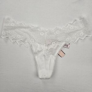 Victoria's Secret White Lace Panty